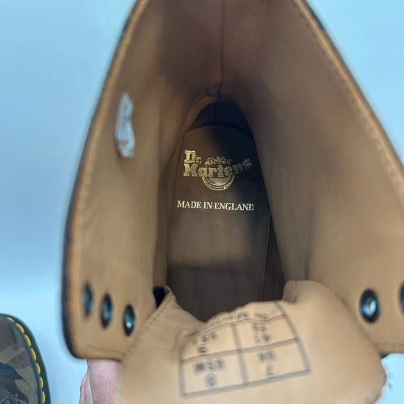 NEW RARE Dr Martens Pascal 1460 Camo combat boots Lace Up 8 Eye MADE IN ENGLAND - Picture 12 of 13